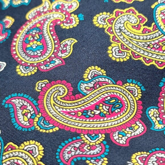 Vtg Chatworth Tie Rack Men's Wool/Silk Paisley print Opera scarf - Picture 8 of 14